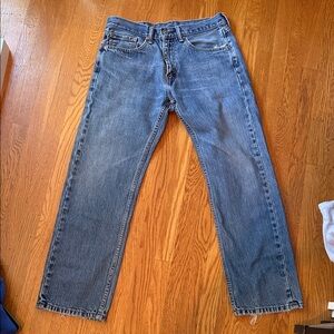 Classic Men’s Blue Straight-Leg Jeans